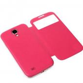 PU Leather Slim Flip Case Smart Cover With Touch Window For S4